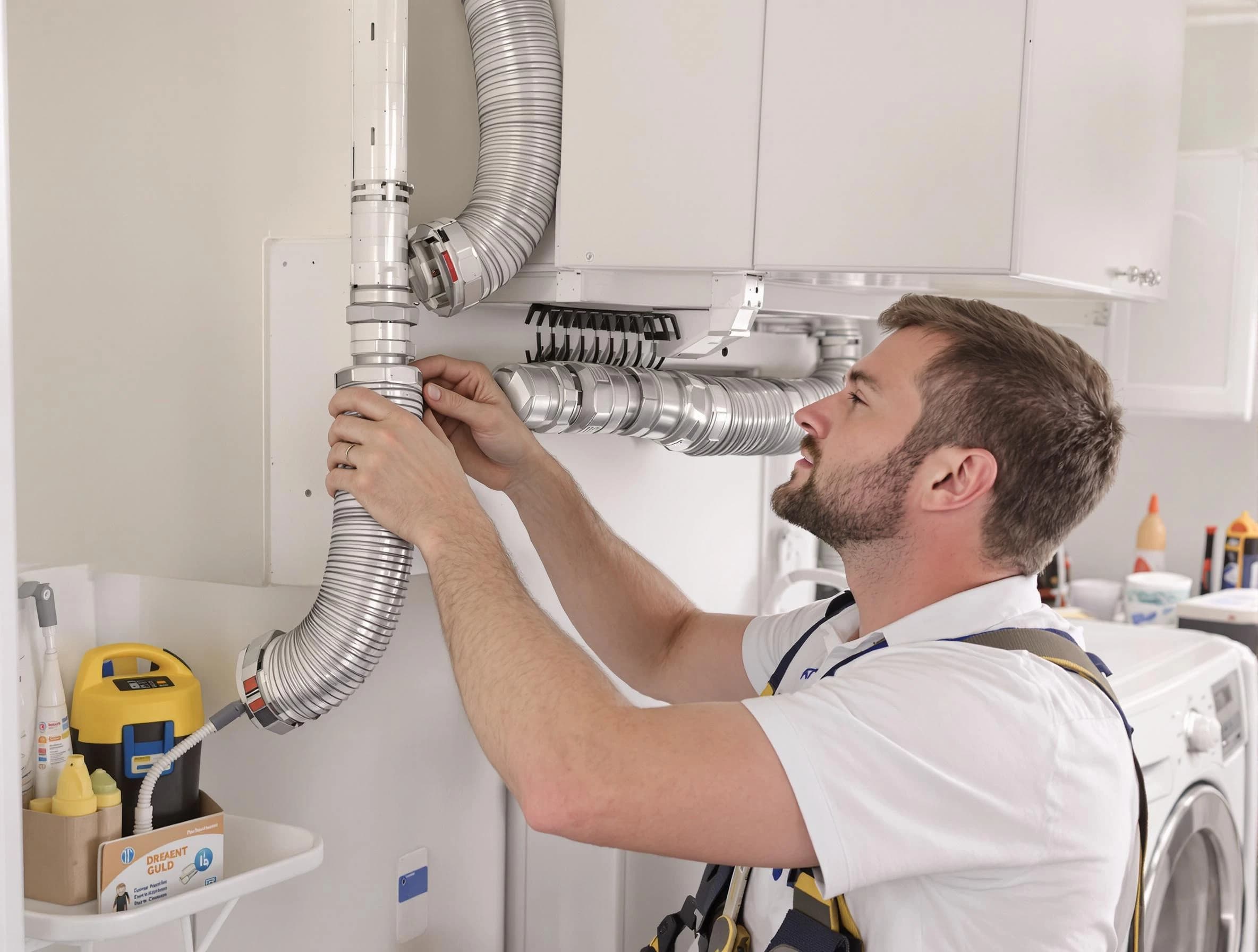 Professional dryer vent repair and installation by Piedmont Dryer Vent Cleaning in Piedmont