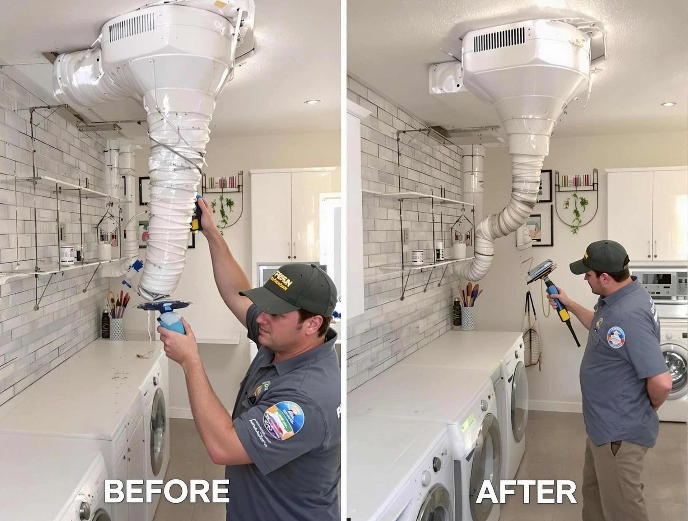 Professional dryer exhaust vent cleaning by Piedmont Dryer Vent Cleaning in Piedmont